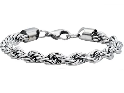 Polished 7MM Rope Bracelet