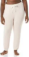 Amazon Essentials Women's Pajama Jogger - Lightweight Lounge Terry, Plus Size, Pale Pink, 1X