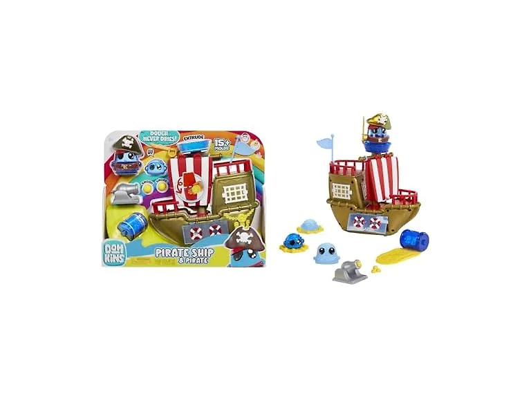 DohKins Pirate Ship Playset & Pirate - Dough Never Dries