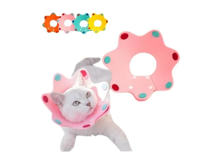 Cute Cat Recovery Collar Soft Adjustable Cat
