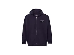 JanSport NCAA Officially Licensed Rival Full Zip Hood, Long Sleeve Unisex Hoodie, Cotton-Polyester Blend with Double-Layered Fleece Hood & Extra-Deep Front Pockets, Adjustable Drawstring Navy