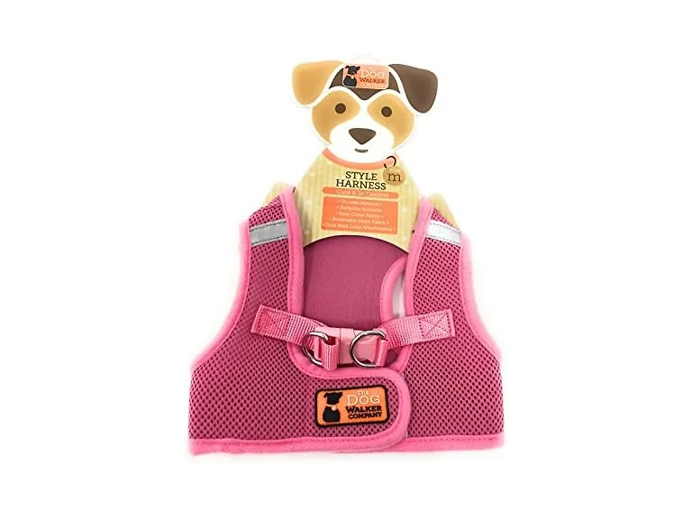 The Dog Walker Medium Style Harness ~ PINK
