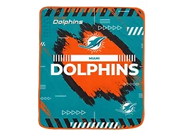 NFL Team Modern Logo Blanket - Miami Dolphins