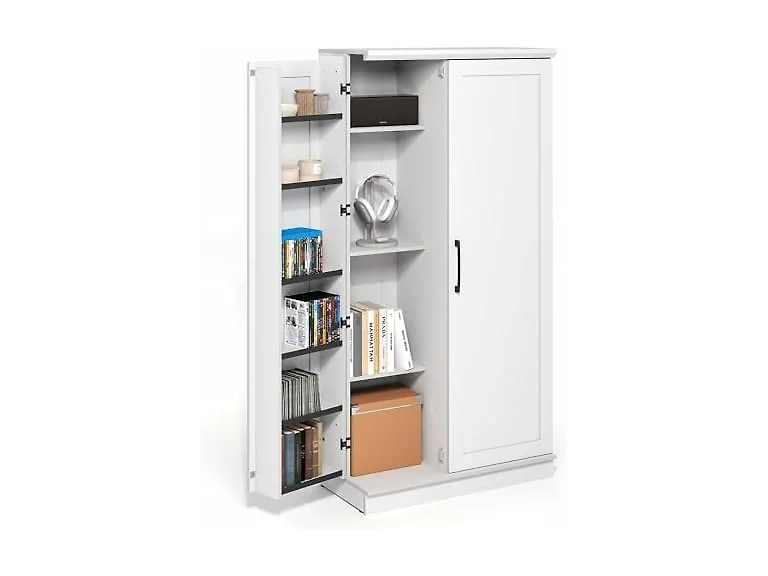 Furinno Robin 4-Tier 2 Doors Pantry