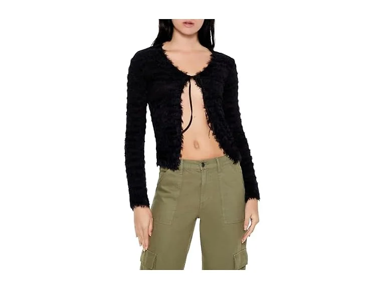 Forever 21 Women (XS) Fuzzy Knit Cardigan Sweater
