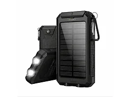 Wins BH-1063-2 PACK-BLACK Wins 2-Pack 10,000mAh Solar Charger Black 