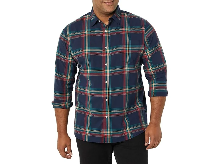 Amazon Essentials Men's Stretch Poplin Shirt
