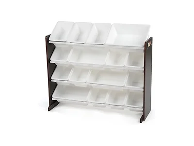 Humble Crew Kids Toy Organizer 16 Bins Black