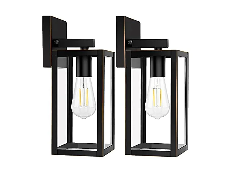 Brightever 2-Pack Outdoor Lights, Waterproof, Bronze