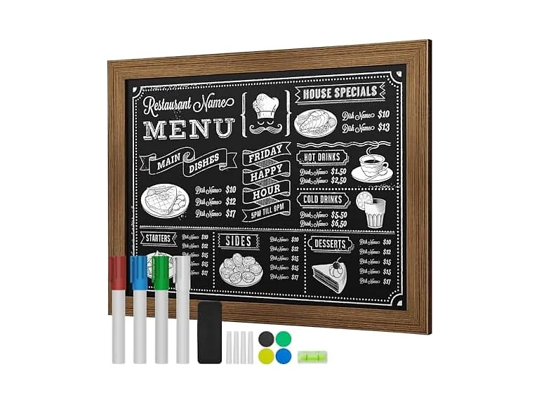 SHANTRA 36"x24" Magnetic Chalkboard -