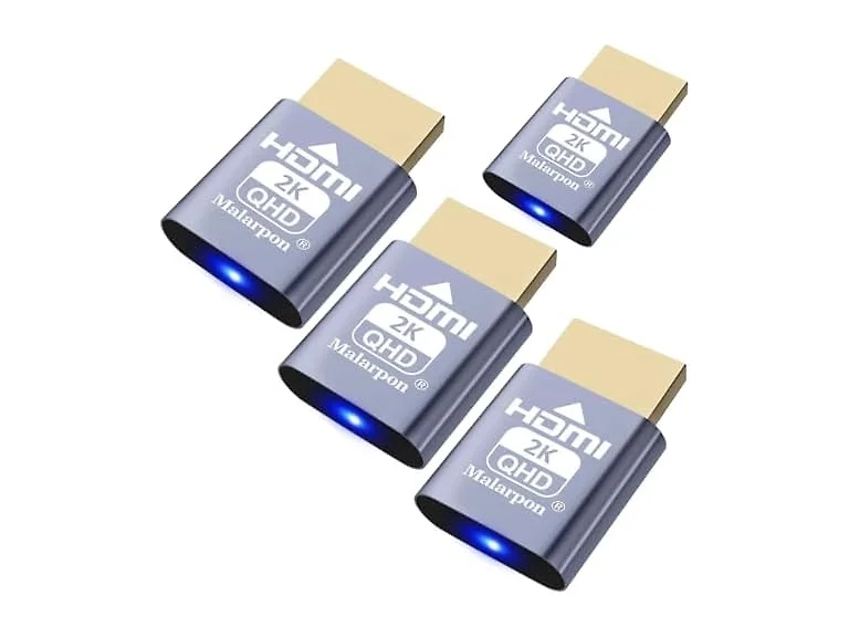 4Pc HDMI Plug fit-Headless Display
