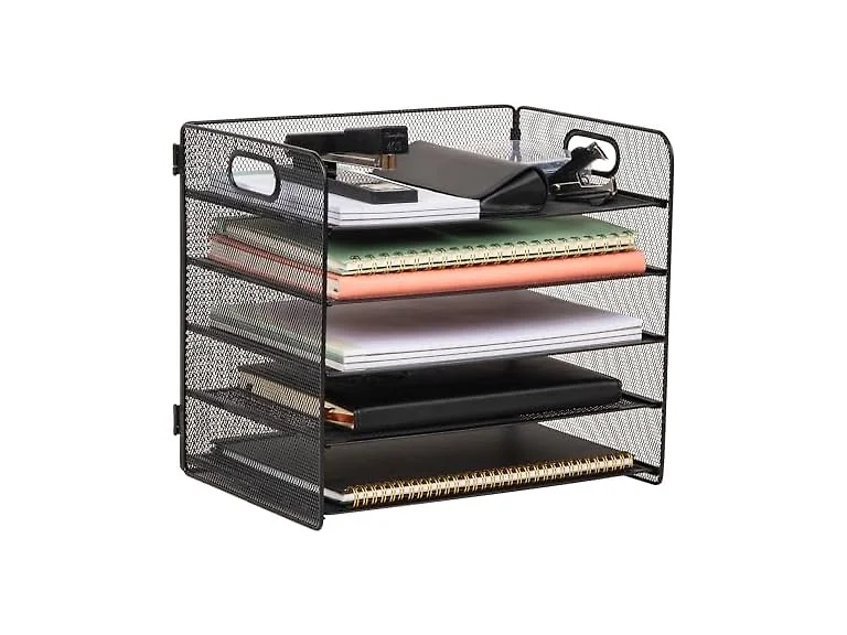 Mind Reader 5 Tier Paper Tray Desktop Organizer