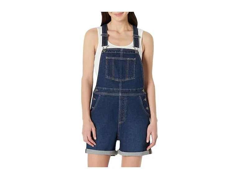 Amazon Essentials Women Stretch Short Overalls
