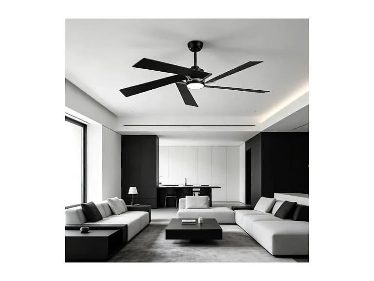 Parrot Uncle 60 Inch Black Ceiling Fan