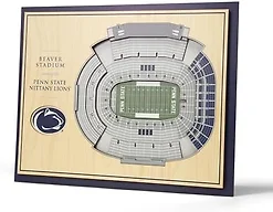 YouTheFan NCAA Penn State Nittany Lions 5 Layer StadiumView Wall Art