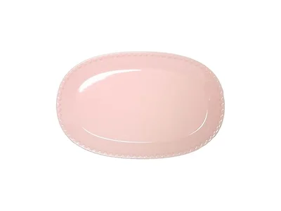 Paris Hilton Oval Ceramic Serving Platter  Pink
