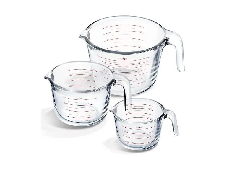 Eatex Glass Measuring Cups Set of 3 - Liquid Measuring Cups