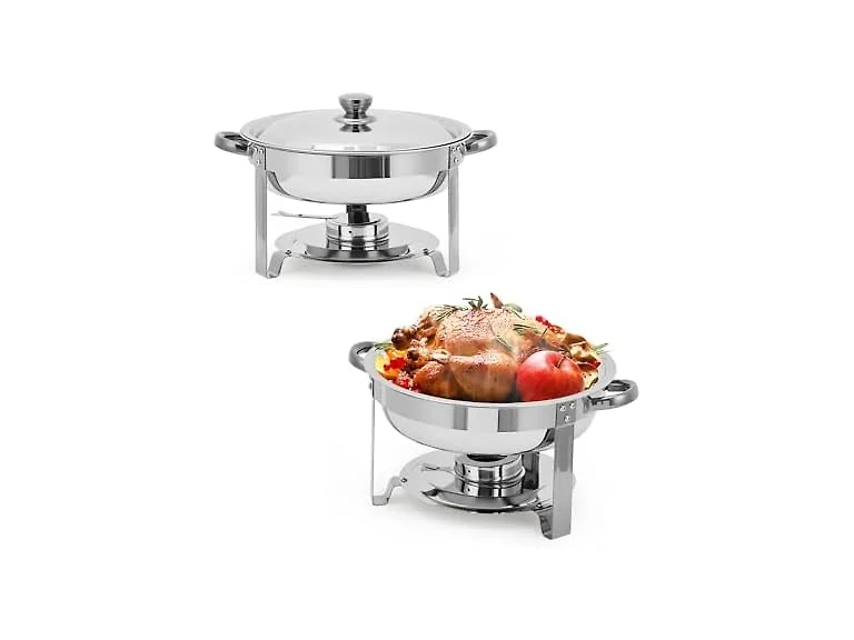 PrecisionAuto 2pcs Commercial-Grade Stackable Chafing Dish - 5QT