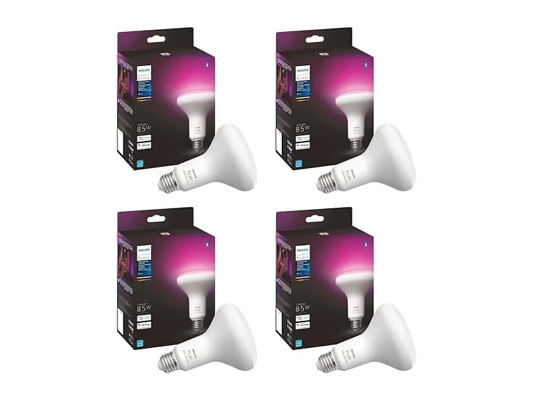 Philips Hue White and Color Ambiance BR30 LED Smart Bulbs
