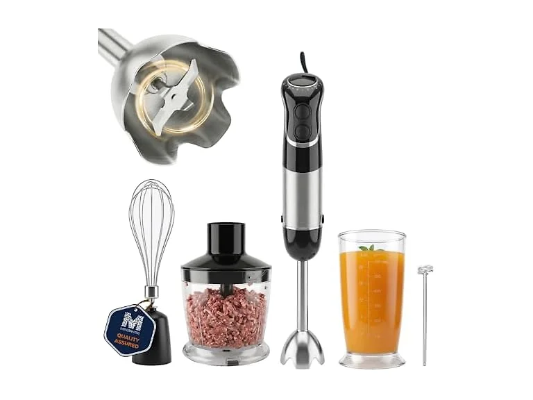MEGAWISE Immersion Blender, 1000W 5-in-1 Stick Blender 