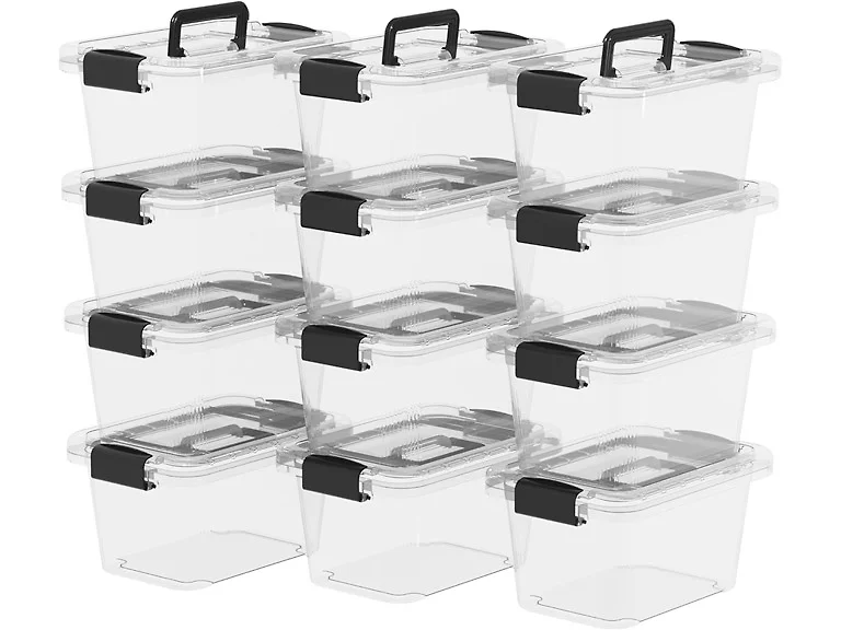 Cetomo Cetomo Plastic Storage Bins - 12PC Set