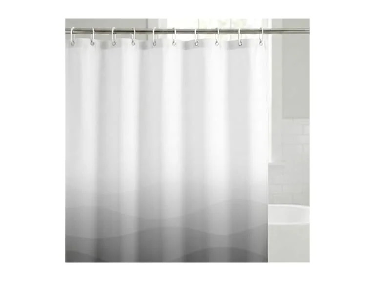 Americanflat 71x74 Wave Grey Ombre Shower Curtain