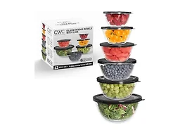 COOK WITH COLOR DD-CHN-YGSAL12 BLK 12 Pc Glass