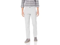 Amazon Essentials Men's Slim-Fit Wrinkle-Resistant Flat-Front Chino Pant, Light Grey, 29W x 28L