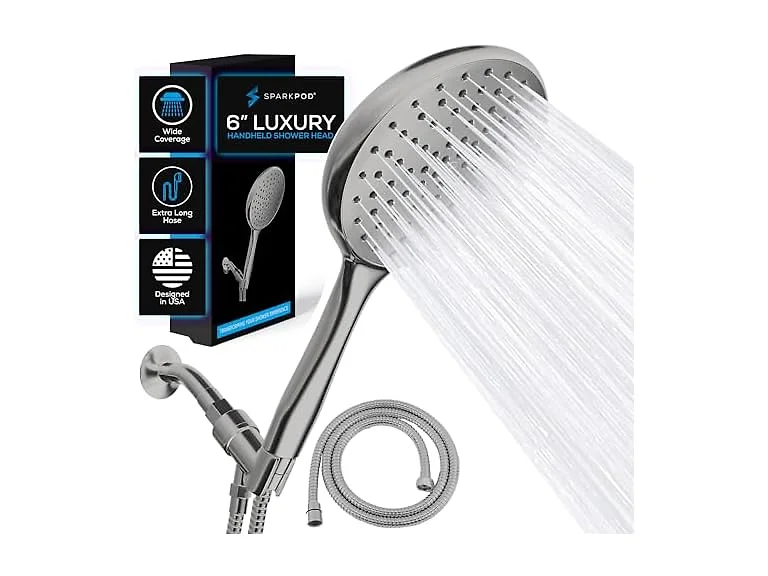 6" Handheld Shower Head w/ 6ft Hose