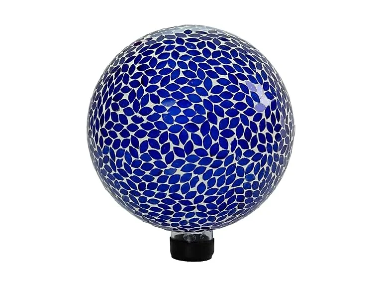 Sunnydaze 10" Lavender Crackled Glass Globe