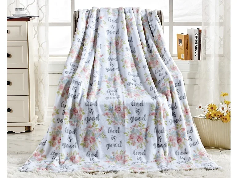 2Pk Microplush Throw Blankets Blessed