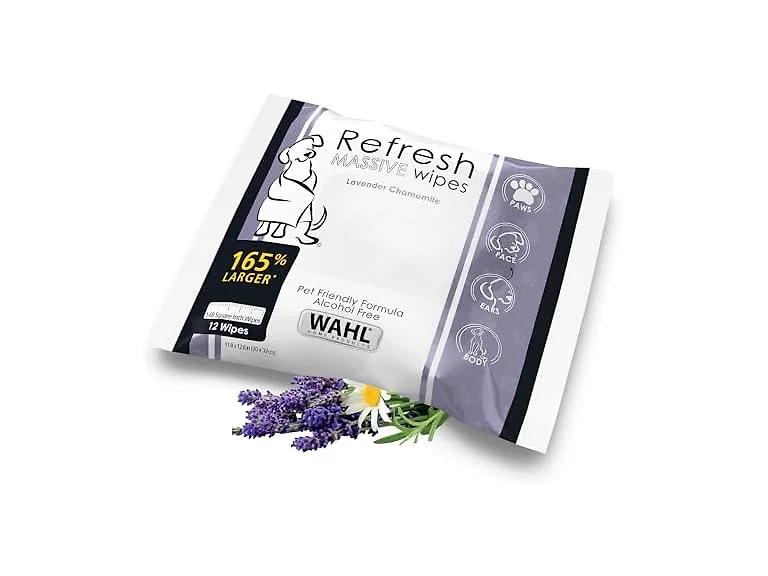 Wahl Refresh Massive Dog Wipes, Lavender Chamomile