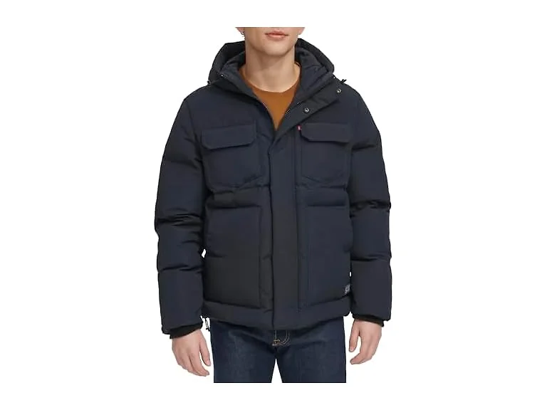 Levi's Men 2-chest Pocket Hooded Puffer