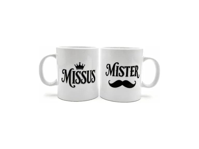 HJOCMLE Couple Mug Set of 2