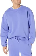 Amazon Essentials Men's Oversized-Fit Crewneck Sweatshirt (Available in Big & Tall), Purple Blue, X-Small