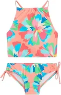 Kanu Surf Girls, Daisy UPF 50 Beach Sport Halter Tankini 2-Piece Swimsuit, Kiana Coral, 14