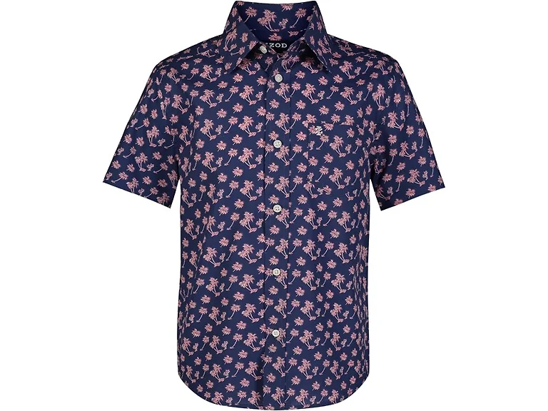 IZOD Boys (18-20) Short Button-down Plaid Shirt