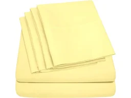 Deluxe Solid Microfiber Sheet Set