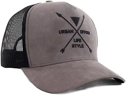 Urban Effort Mesh Back Cap - For men and Women Baseball Hat 5-Panel Trucker Hat - Great Snapback Closure for Hunting & Hiking, Gray