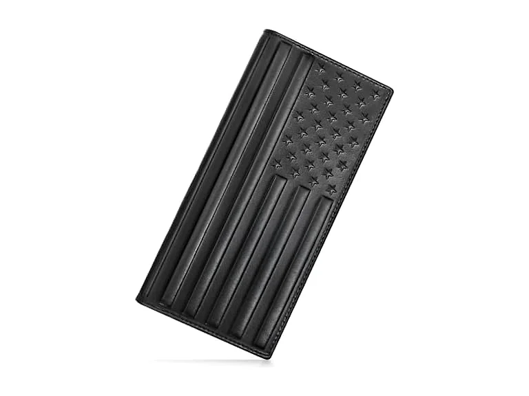 pefiam Long American Flag Wallet