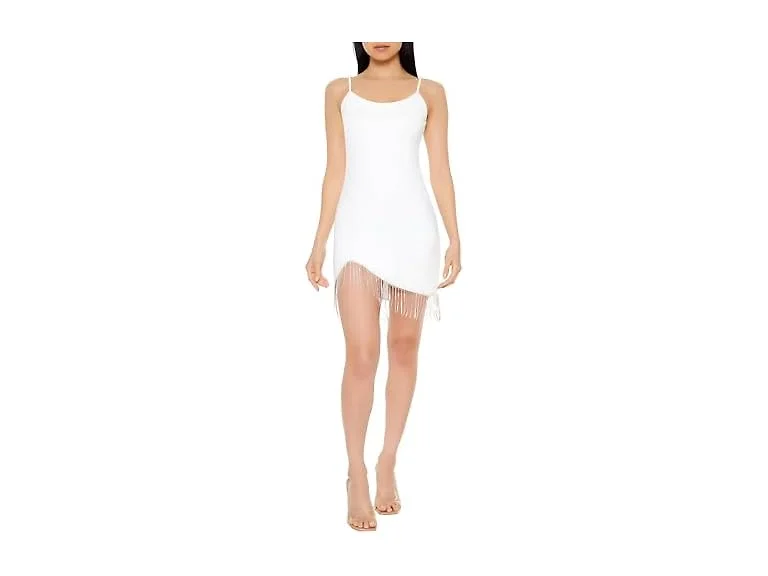 Forever 21 Women (M) Rhinestone Fringe Cami Dress