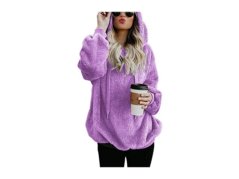 Romanstii Women (M) Long Sleeve Hooded Zip Hoodie