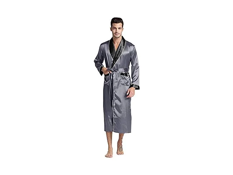 Regency New York Men (XXL) Silky Satin Robe