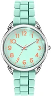Bisley Women Watch Mint Silicone Strap Arabic Dial Easy to Read Watch