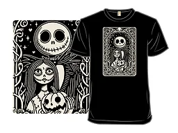 The Halloween Lovers Tarot Card