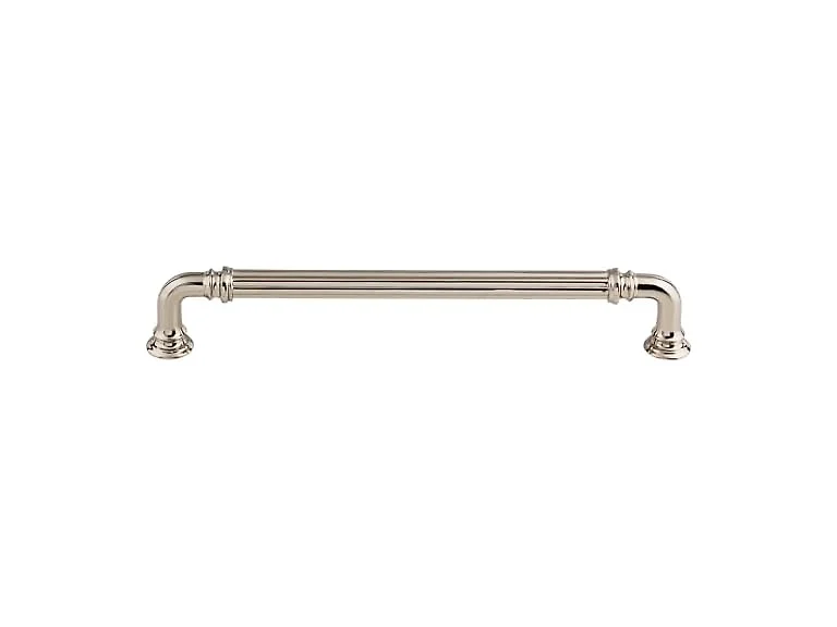 Top Knobs Chareau Reeded 7 Center Bar Pull Finish