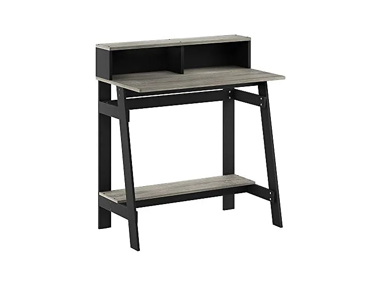 Furinno A Frame Desk, Blk/Fr Oak Grey