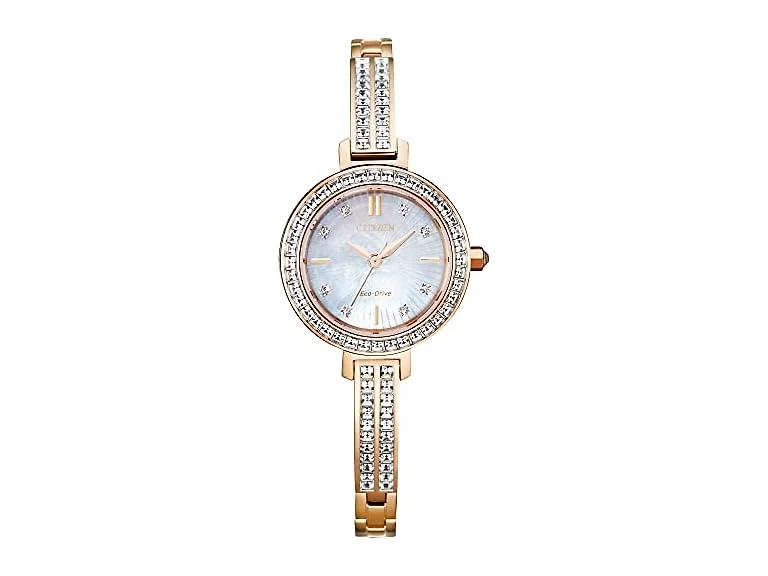Citizen Womens Eco-Drive Crystal Bangle Watch