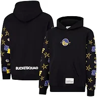 Bucketsquad Men's X Ultra Game NBA Officially Licensed Buckie Hoodie Sweatshirt, Golden State Warriors, Black, Medium