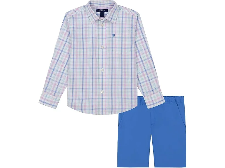 IZOD Boys (2T) 2-piece Short Collared Twill